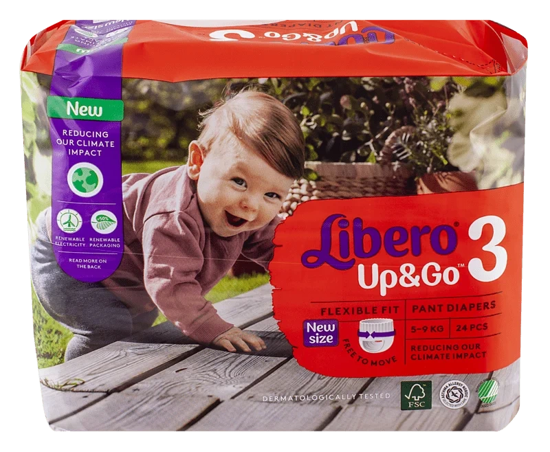 Libero Up&Go str. 3 5-9kg 24stk