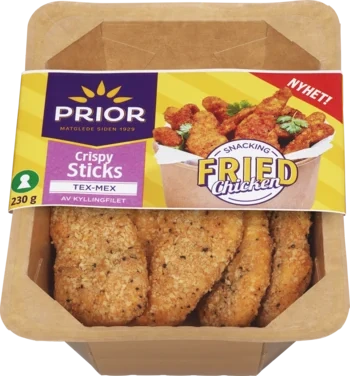 Crispy Sticks Kylling 230g Prior