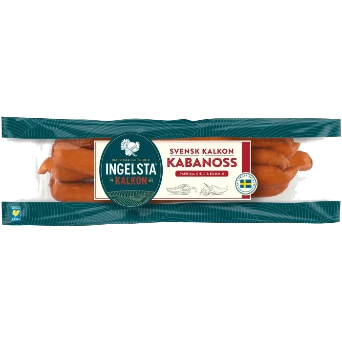 Kalkonkorv Kabonoss 300g Ingelsta kalkon