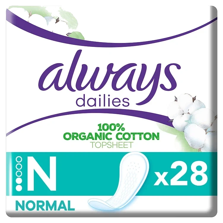 Truseinnlegg 100% Organic Cotton Normal Always