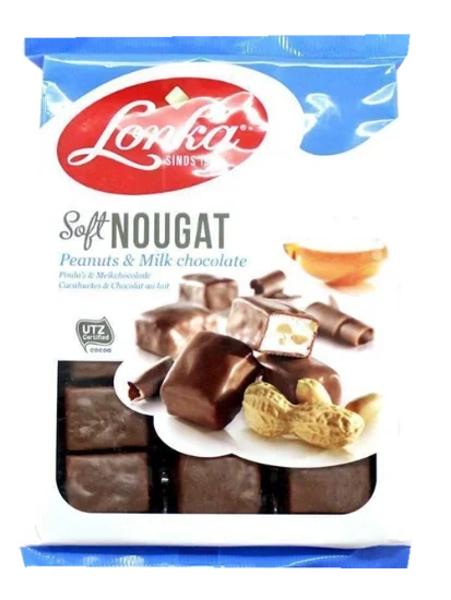 Nougat Peanuts & Milk Chocolate 220g