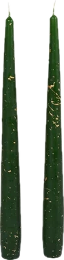 Antikklys Stardust m.Grønn 12x2stk