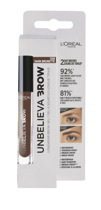 L'Oreal Brow Unbelieva Dark Brown 108