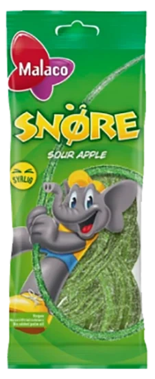 Malaco Sour Aplle Snøre 94g