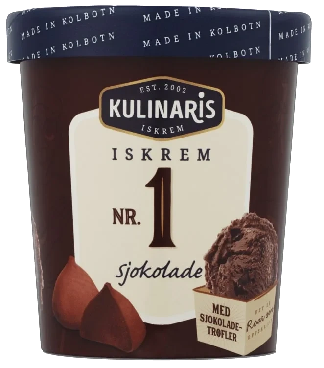 Kulinaris Sjokolade-iskrem 0,5l Kulinaris 0,5l