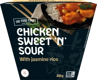 Chicken Sweet & Sour With Jasmine Rice 350g Food Court