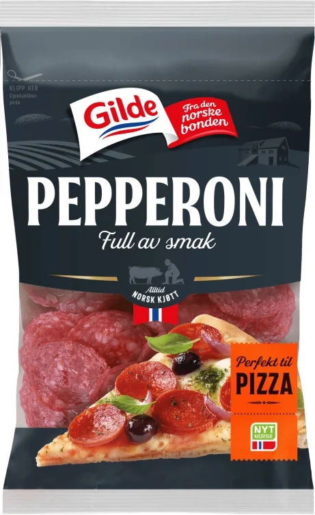 Pepperoni Skivet 130g Gilde
