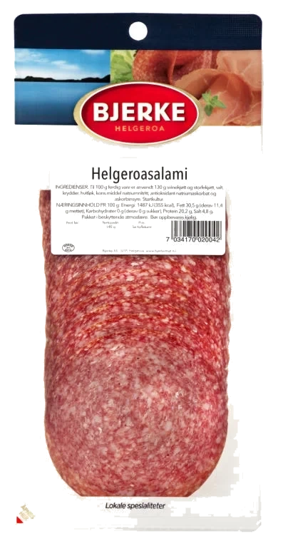 Helgeroa Salami skivet 140g
