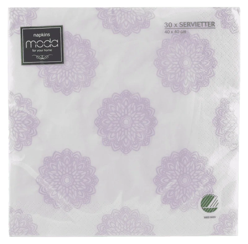 Moda Serviett Olivia 40cm 30stk