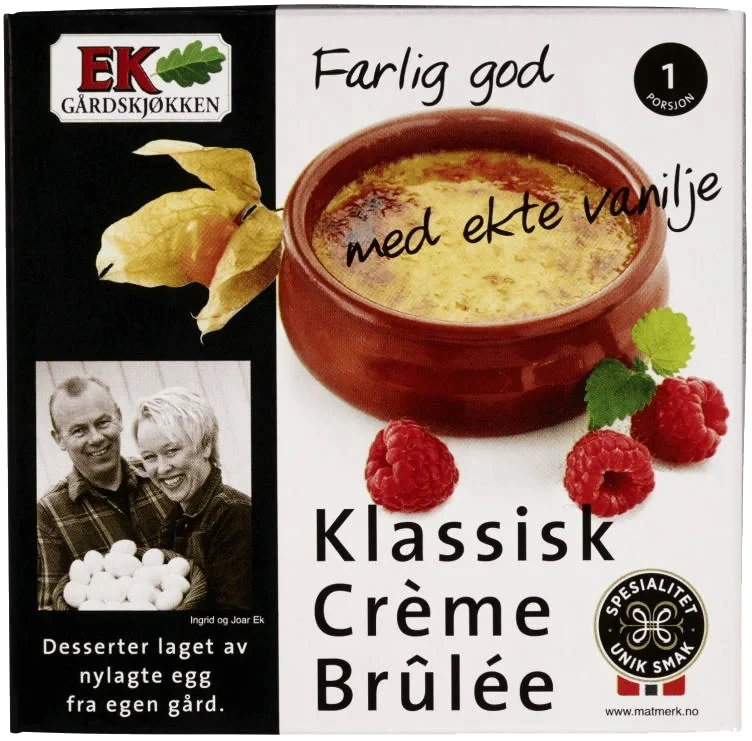 Creme Brulee Klassisk 110g Ek Gårdspakkeri