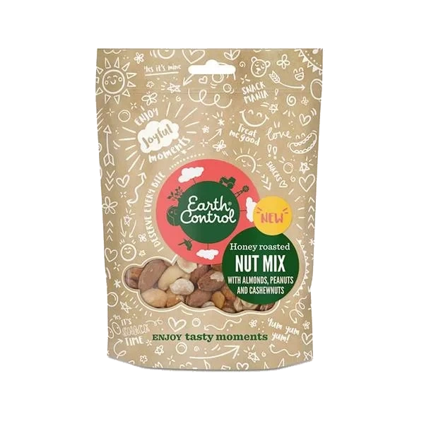 Nøttemix - Honningristede Peanøtter, Mandler og Cashews