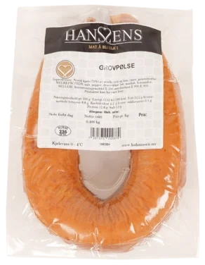 Grovpølse Pk 400g Hanssens