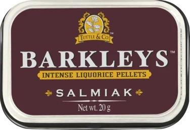 Barkleys Intense Salmiak Liquorice Pellets 20g