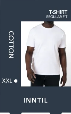 Men's T-shirt, 1-pack, White, Xxl