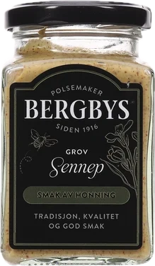 Bergbys Honning Sennep Glass 230g