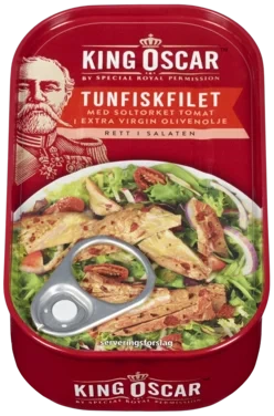 Tunfiskfilet Soltørkede Tomater 115g King Oscar