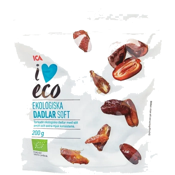 Dadlar Soft Ekologisk 200g ICA I love eco