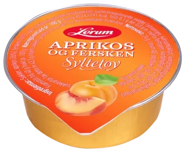Aprikos-ferskensyltetøy 100/24g Lerum