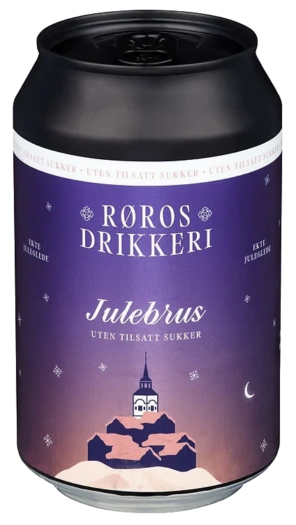 Julebrus u/Tilsatt Sukker 0,33l boks Røros