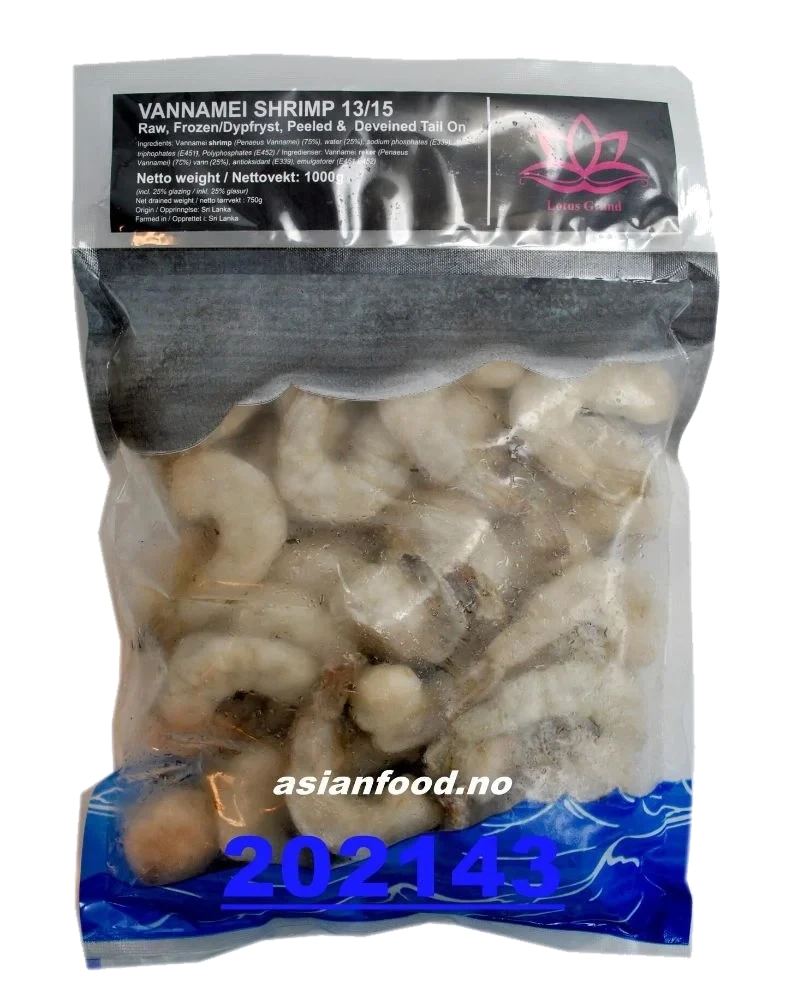 Lotus vannamei shrimp 13/15