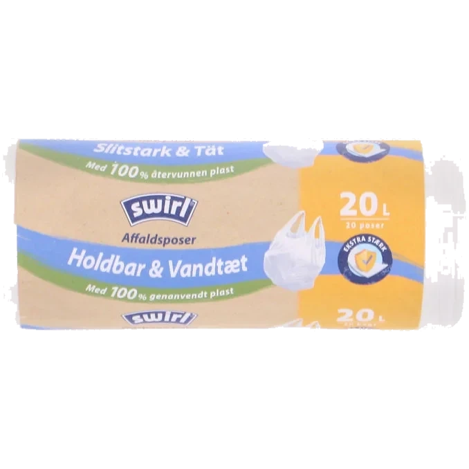 Avfallspåsar Handtag 20 L 20-pack