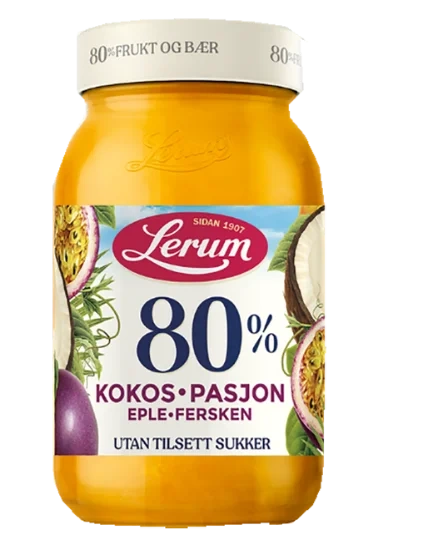 Lerum 80% Kokos-Pasjon 335g