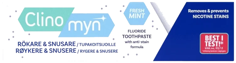 Clinomyn Tannkrem Fjerner Misfarging 75ml