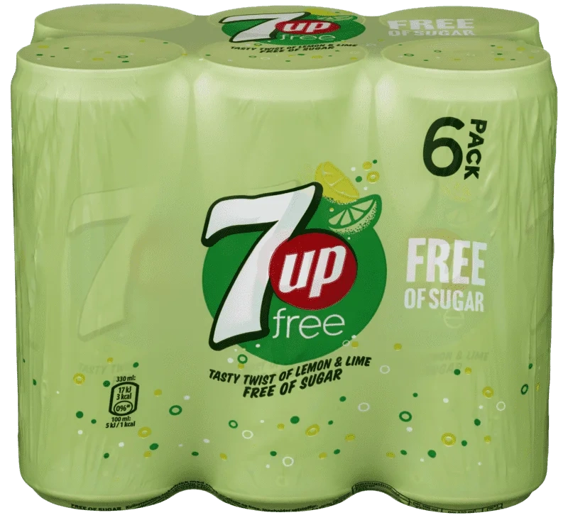 7up Free 0,33lx6 boks Sleek