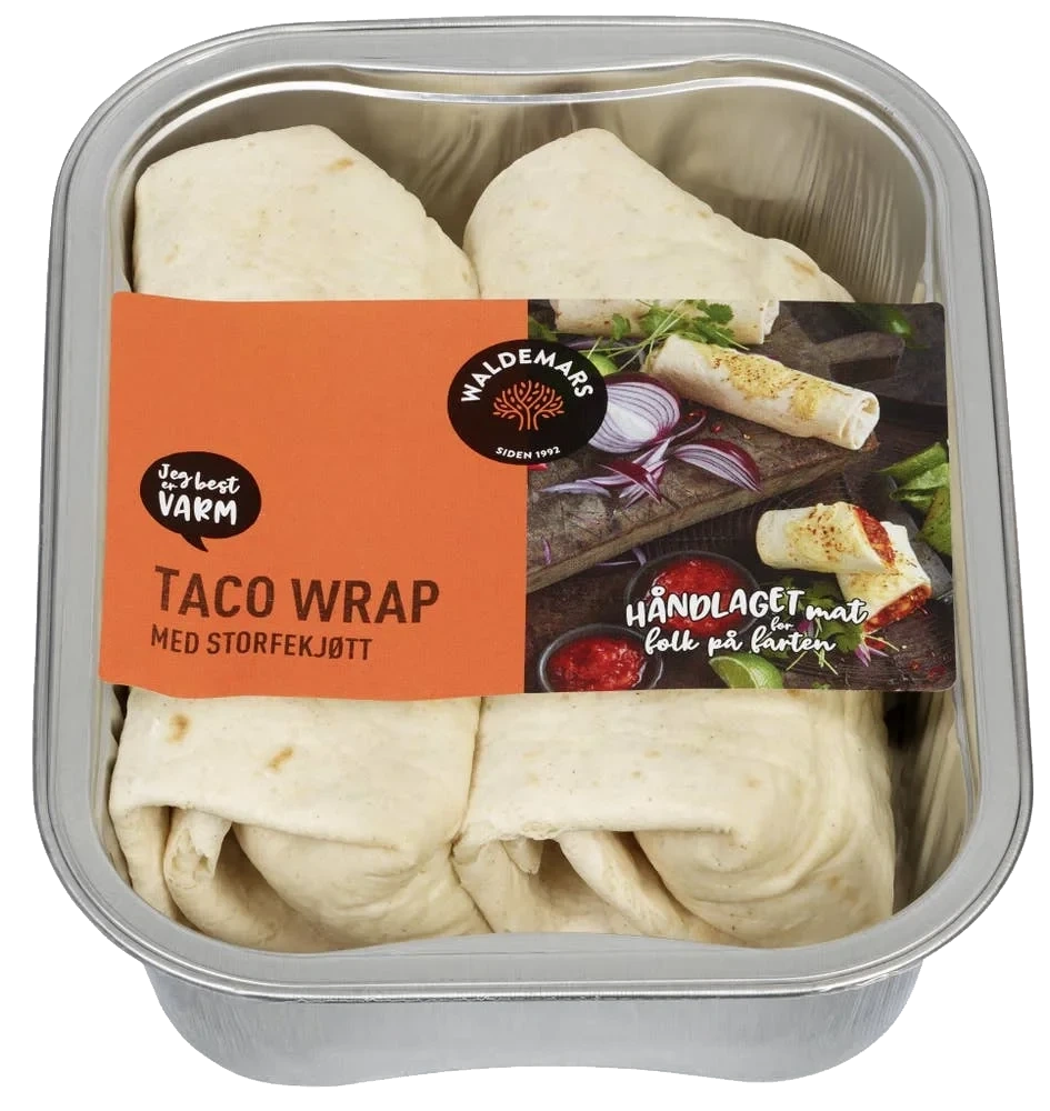 Taco Wrap med storfekjøtt
