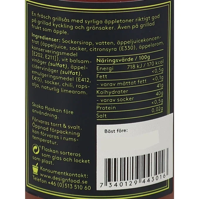 BBQ Sås Äpple & Lime
