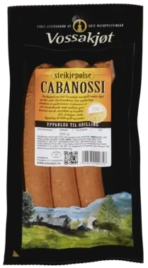 Cabanossi Grillpølse, 300g Vossakjøt
