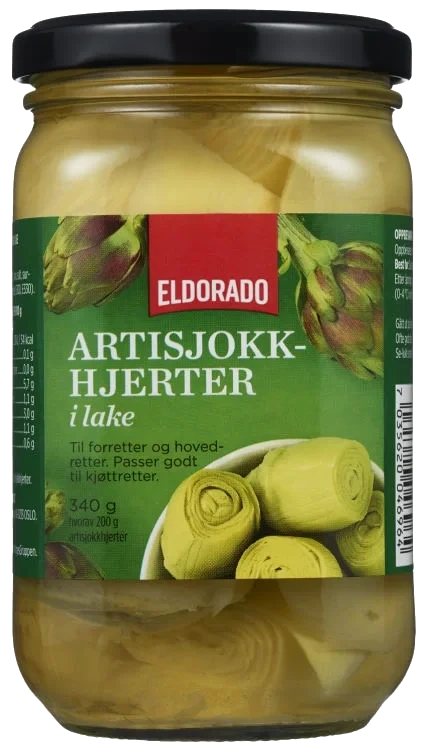 Artisjokkhjerter i Lake 340g Eldorado