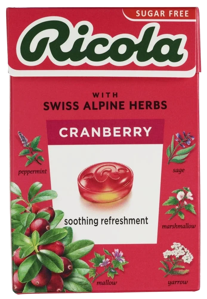 Ricola Cranberry sukkerfri