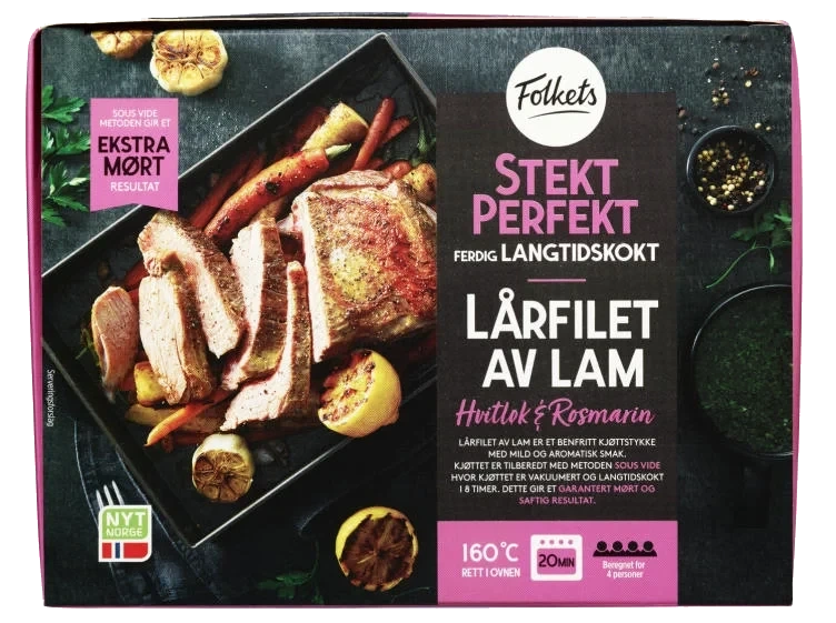 Lammelårfilet Hv.Løk/Rosmarin 1kg Stekt Perfekt