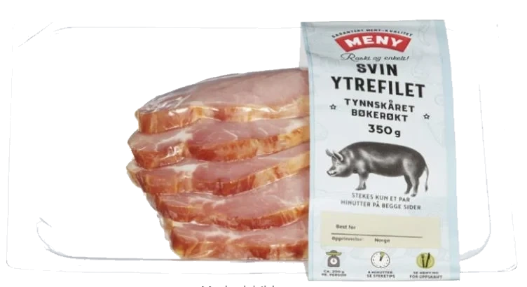 Svin Ytrefilet Røkt Tynnskåret 350g Meny