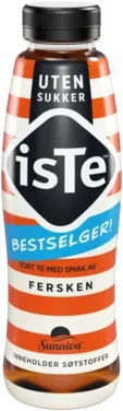 Iste Fersken u/Sukker 0,5l flaske Sunniva