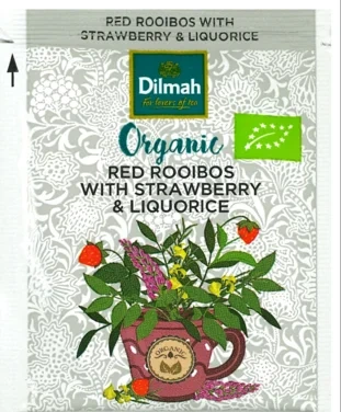 Red Rooibos With Strawberry & Liquorice, Økologisk & Etisk, 20 Stk, Dilmah