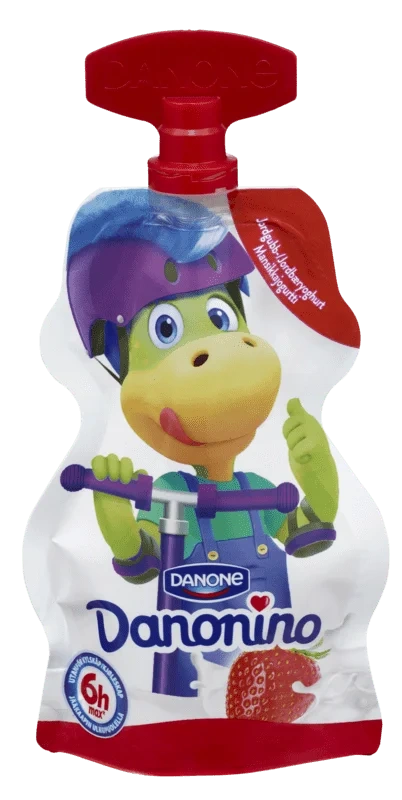 Danonino Yoghurt Jordbær Klemmepose 70g