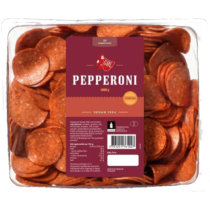 Salami Pepperoni Skivad 1kg Göl