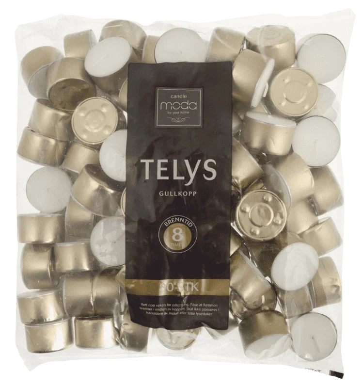 Moda Telys Gullkopp 8 timer 80stk