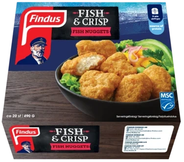 Fish&Crisp Nuggets 490g Findus