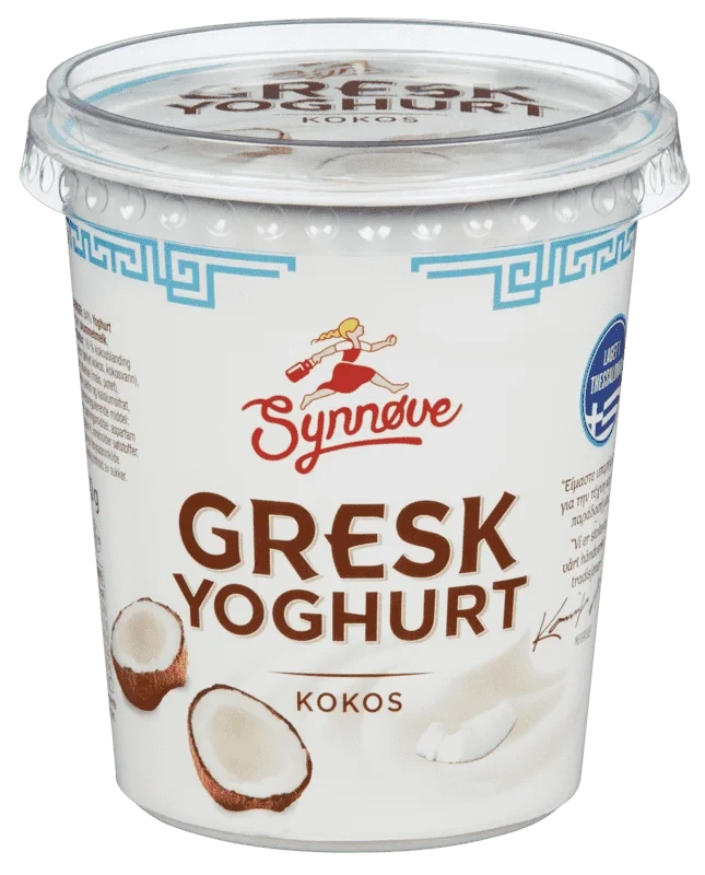 Synnøve Gresk Yoghurt Kokos uten Tilsatt Sukker