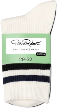 Basic Socks Kids X3 White/navy/black 29-32