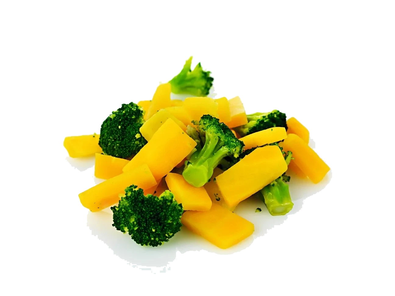 Broccoli och gul morot