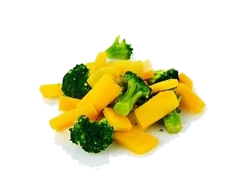 Broccoli och gul morot