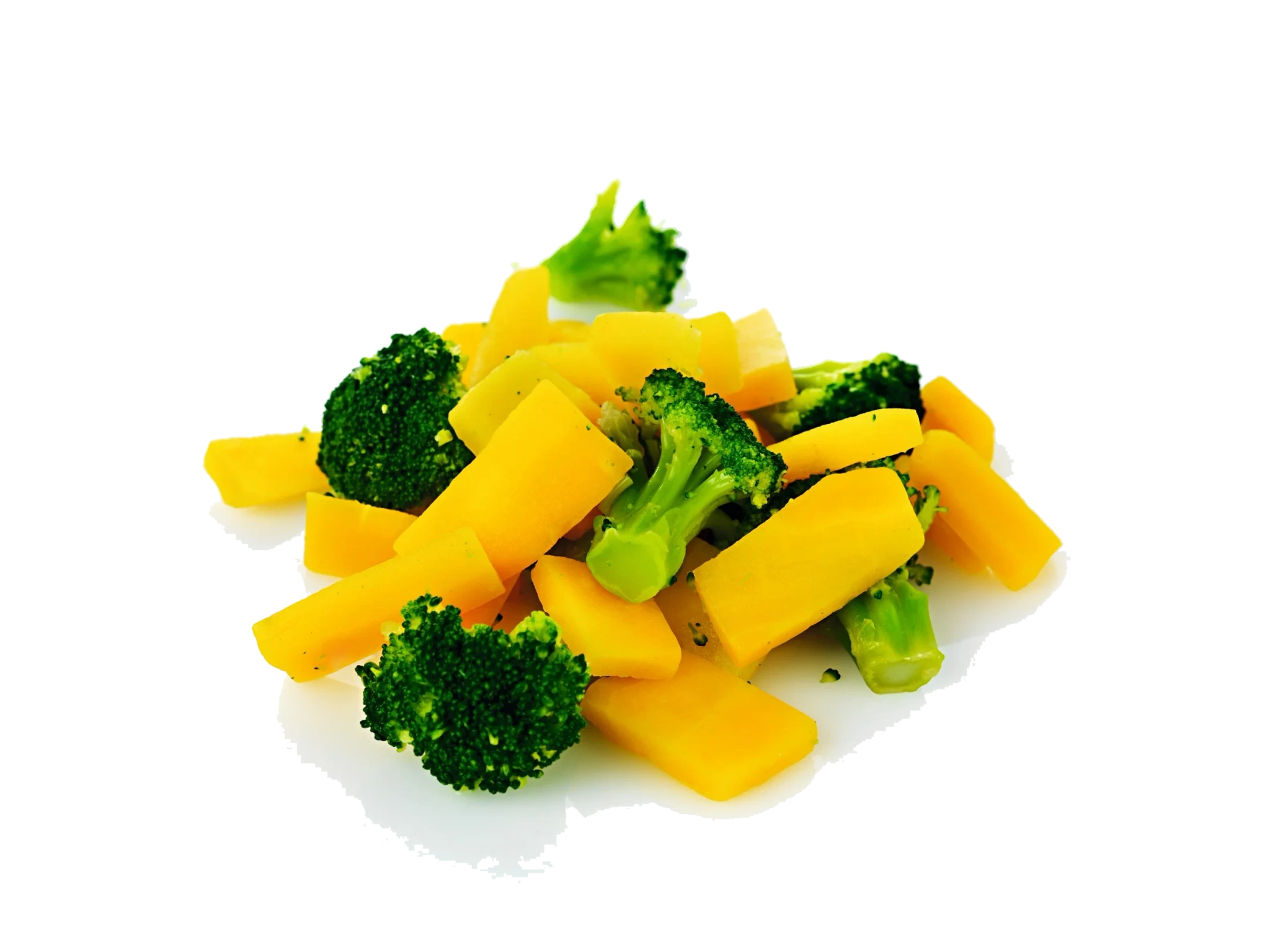 Broccoli och gul morot