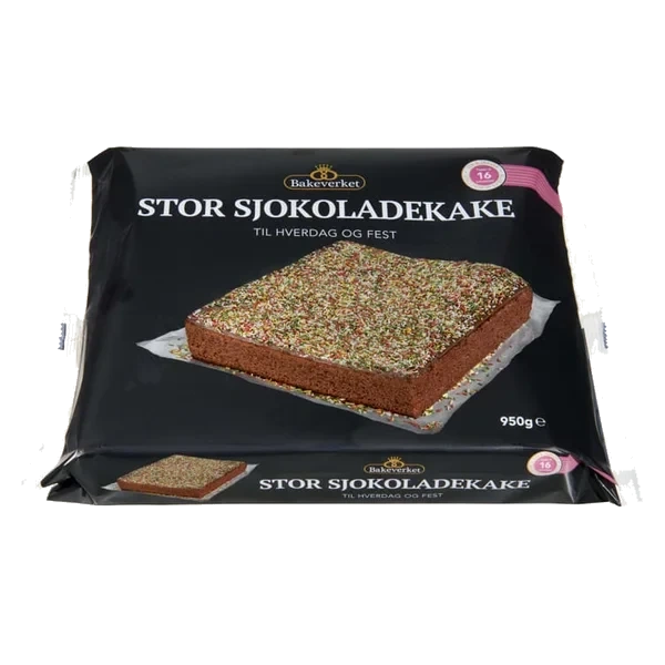 Stor Sjokoladekake 950g Bakeverket
