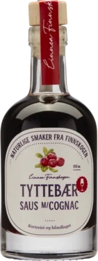 Tyttebærsaus med konjakk