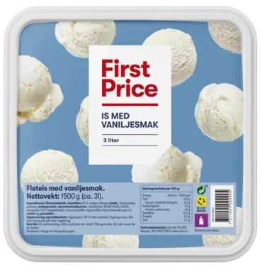 Fp Is med Vaniljesmak Fløteis