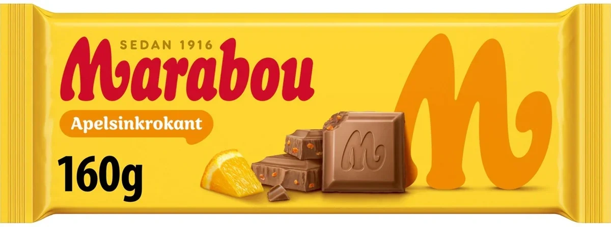 Marabou Apelsinkrokan 160g